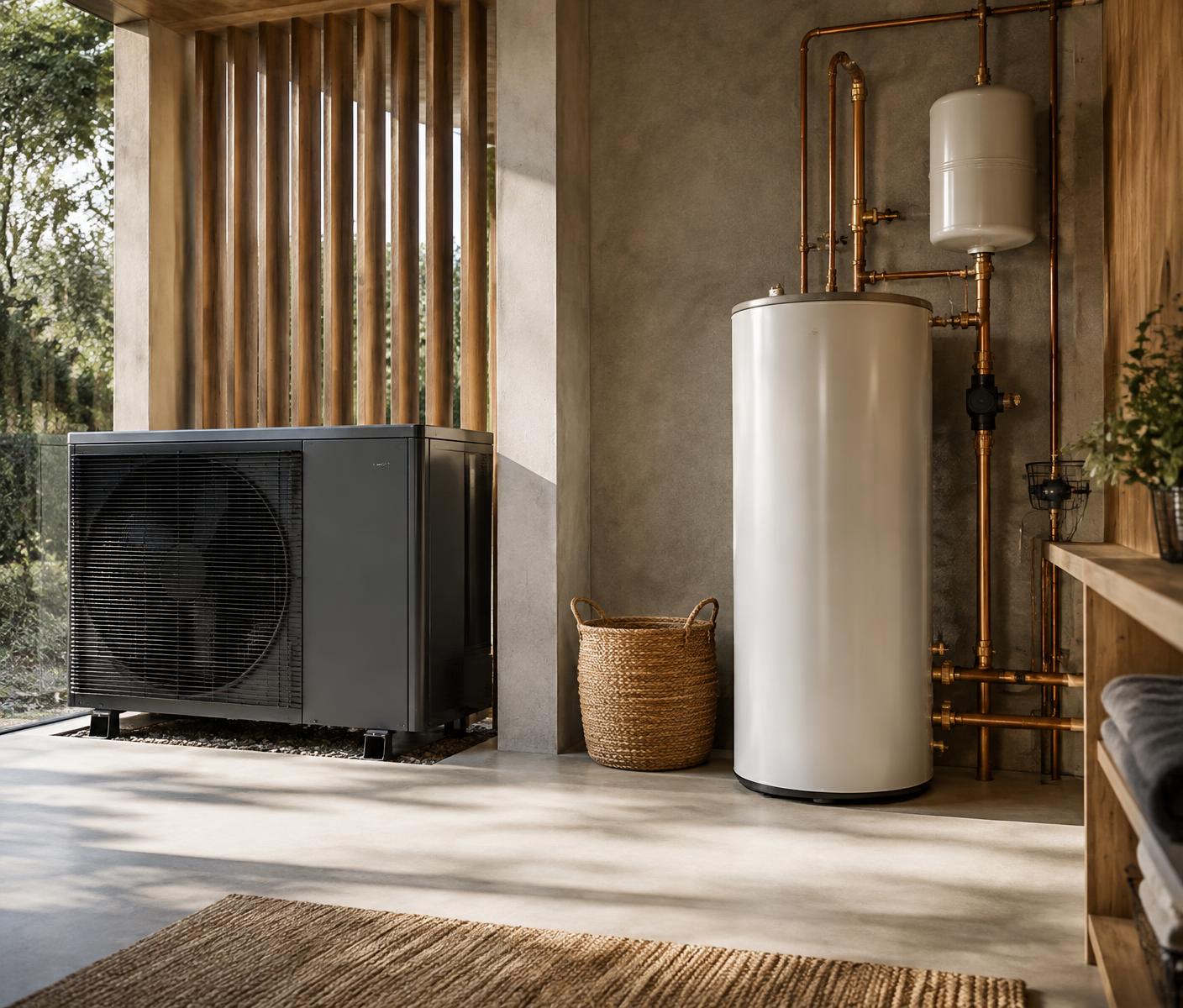 A heating manifold and pipework installation