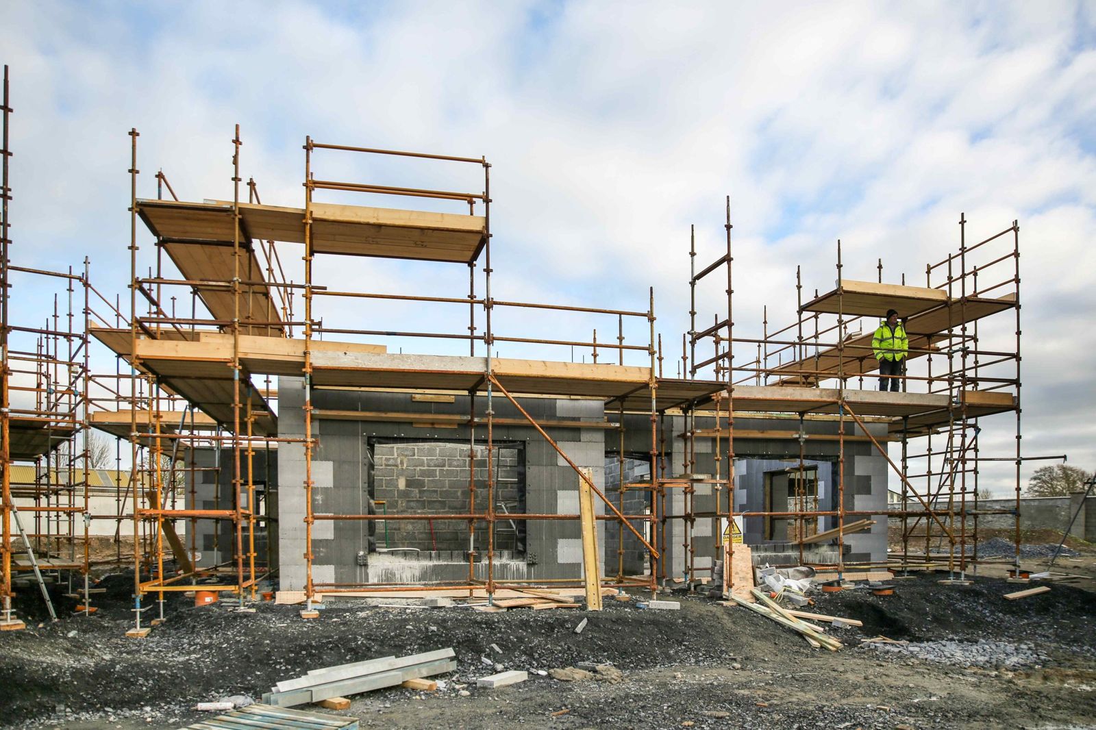 Amvic ICF housing development under construction