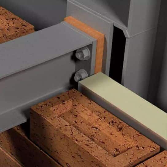 Armatherm installation on a structural connection
