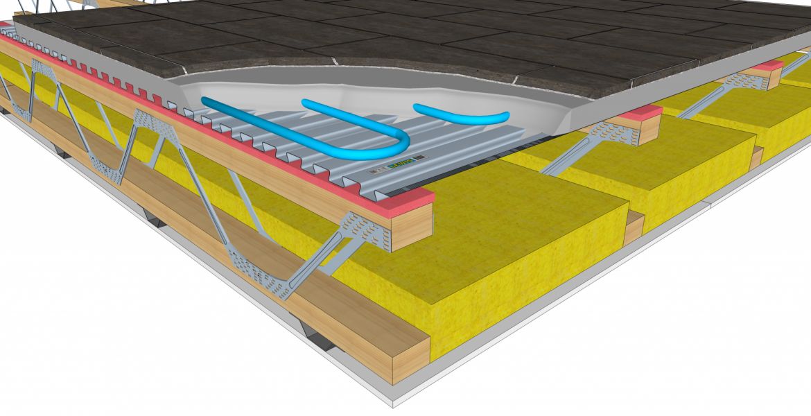 Lewis ecojoist floor system diagram