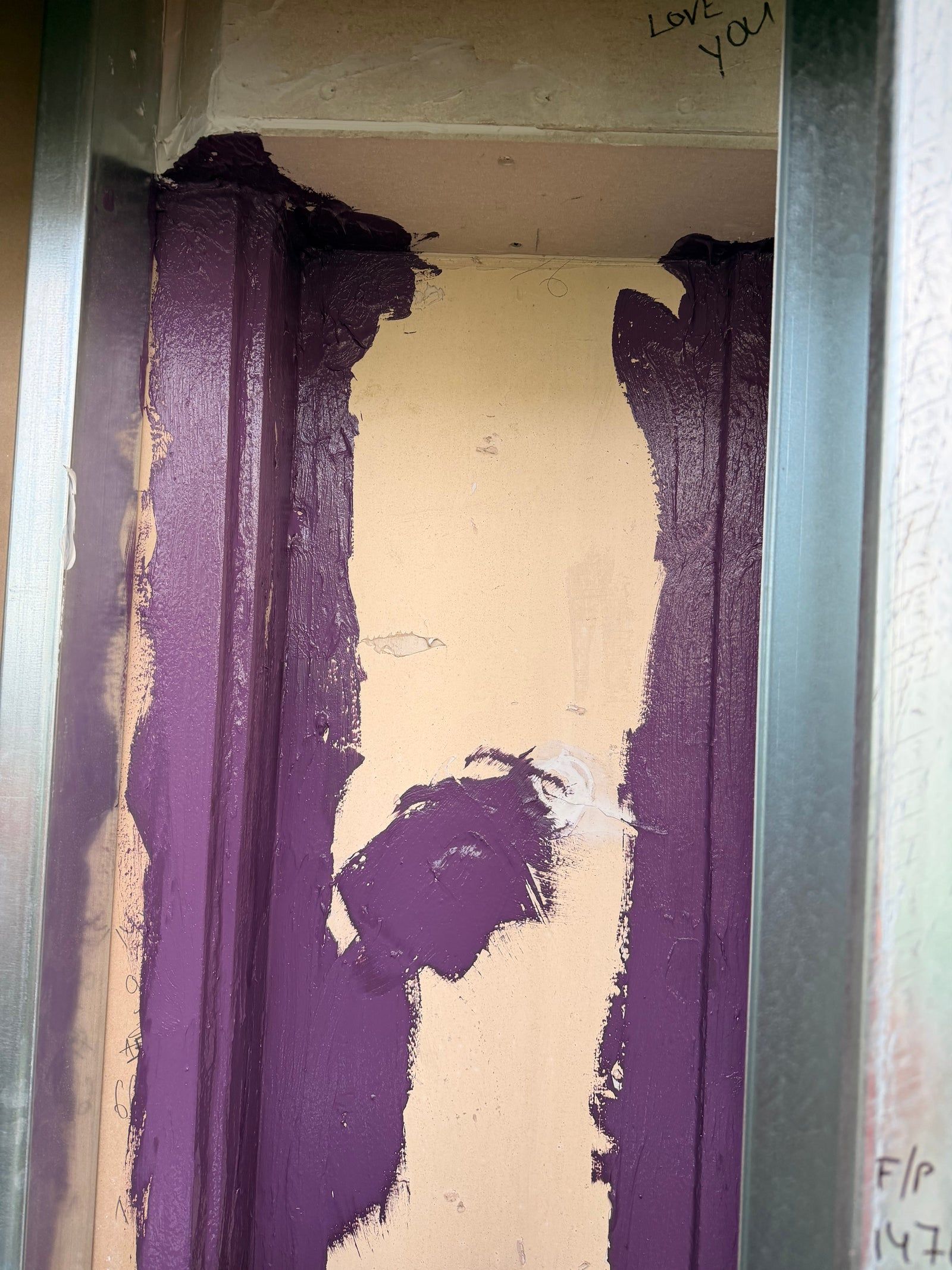 Intelligent Membranes airtight paint applied to a wall