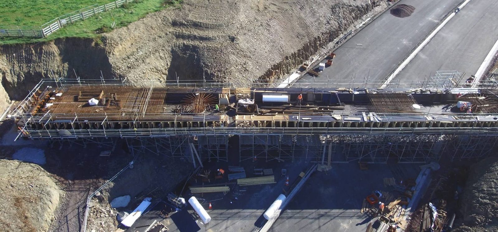 KORE EPS void formers installed on a bridge deck